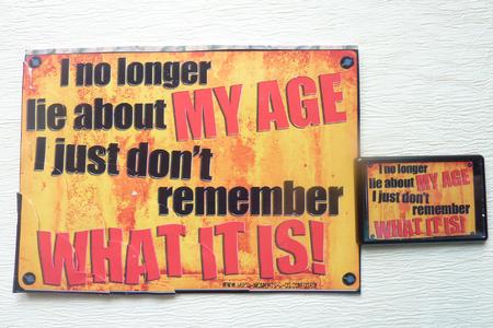A5 Fun Novelty Senior Moment Saying Scallop Corner Side Stac by Rosina Walker