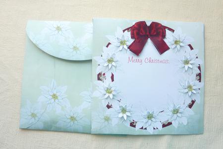 White Poinsettias 8in Square Envelope Kit by Rosina Walker