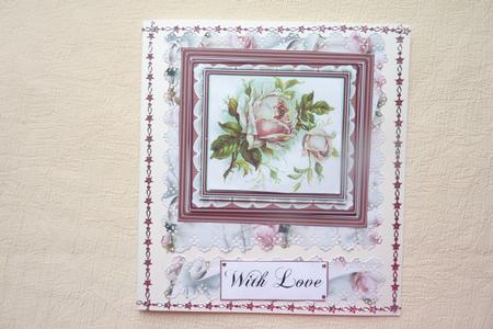 Pink Framed Rose Pyramid by Rosina Walker