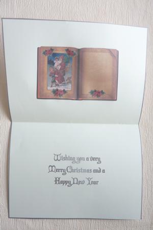 Vintage Santa Christmas Book Insert by Rosina Walker
