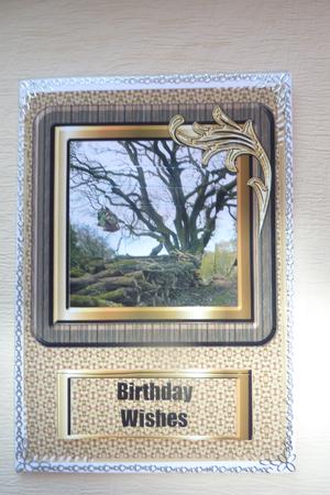 Woodland View - Geocaching Pyramid Card by Rosina Walker