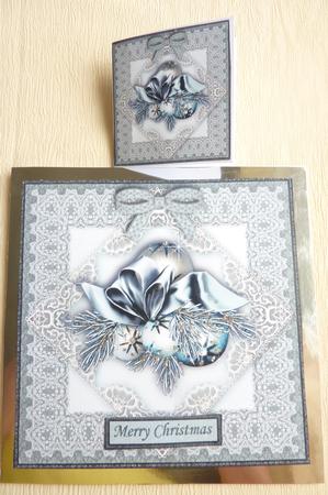 Silver Tinsel 8x8 Square Topper Sheet by Rosina Walker