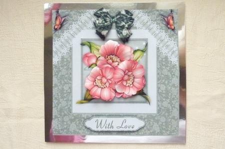 Perfect Petals Card Front with Step by Step by Rosina Walker