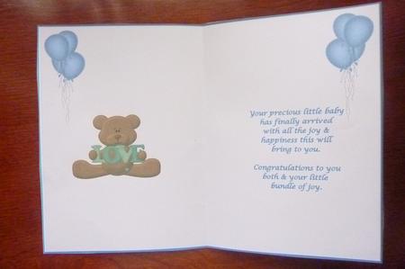 Baby Boy Love Insert by Rosina Walker