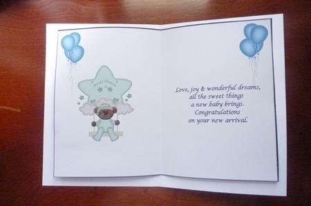 Sweet Dream Baby Boy Insert by Rosina Walker