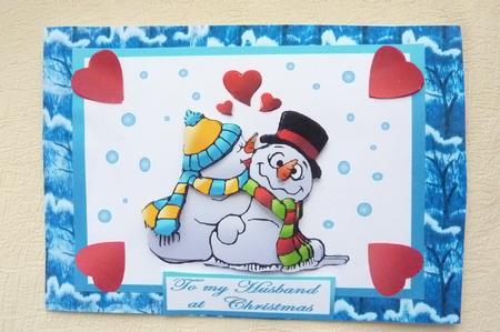Mr & Mrs Snowman (husband) by Rosina Walker