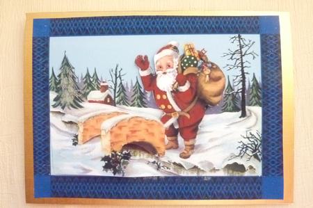 Vintage Santa Framed Toppers by Rosina Walker