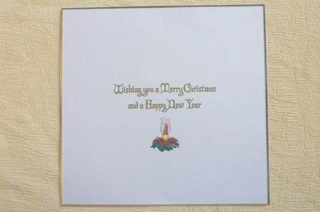 Christmas approx: 8x8ins Insert by Rosina Walker