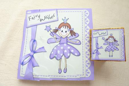 Fairy Twinkletoes and Lace Wavy Corner Side Stacker Topper by Rosina Walker