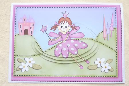 A5 Fairy Twinkletoes Oval Pyramage Topper by Rosina Walker