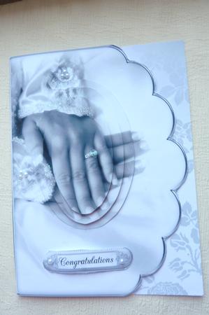 Hands of the Bride - Scalloped Edge Card with Pyramid by Rosina Walker