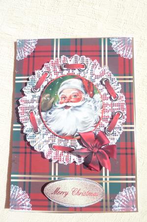 Merry Christmas Vintage Santa by Rosina Walker