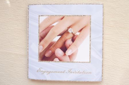 Engagement Ring Engagement Invitation by Rosina Walker