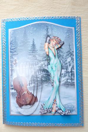 Winter Melodies 5x7 Pyramage by Rosina Walker