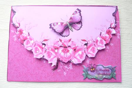 Butterfly Envelope Card by Rosina Walker