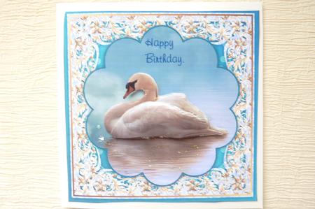 Swan Topper with Quick Decoupage by Rosina Walker