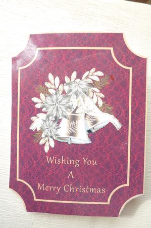 Christmas Bells Plaque Card by Rosina Walker