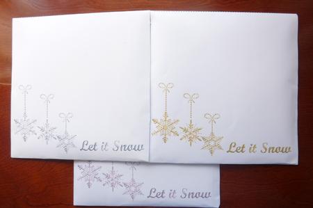 Xmas Let It Snow Snowflakes 8 x 8 Envelope Kit by Rosina Walker