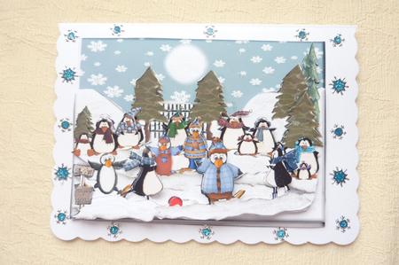 Penguins Playing Football in the Snow Step by Step by Rosina Walker