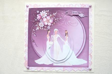 Bride and Bridesmaids Pink by Rosina Walker