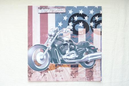 Harley Davidson 8x8 Quick Card by Rosina Walker