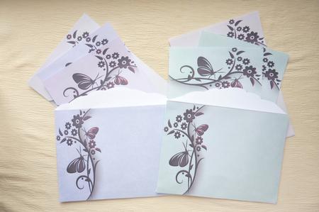 Butterfly Flourish Edged Backgrounds by Rosina Walker