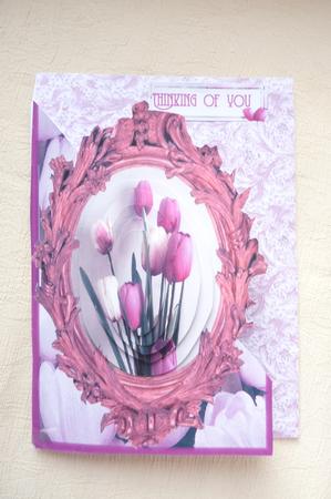Pink Swirl Leaves Backing Paper by Rosina Walker
