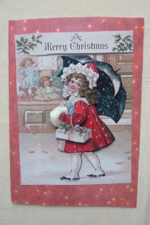 Vintage Christmas Girl by Rosina Walker