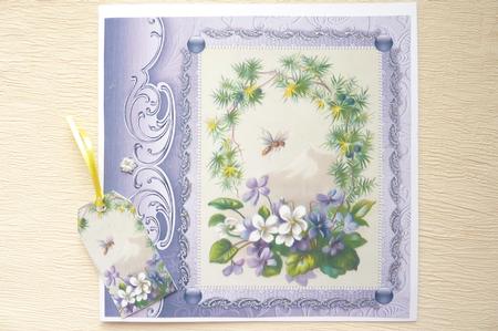 8x8 Floral Topper & Tags by Rosina Walker
