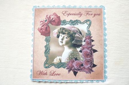 Vintage Beauty Girl by Rosina Walker