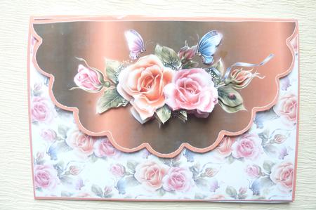 Rosie Butterflies Envelope Cardfront by Rosina Walker