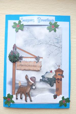 Deer Christmas by Rosina Walker