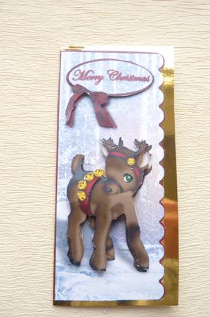 Christmas Vintage Reindeer by Rosina Walker