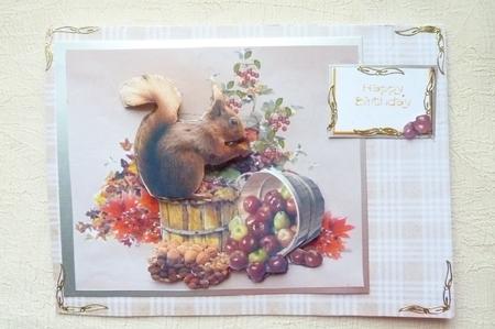 Autumn Brown Plaid Paper 2 by Rosina Walker