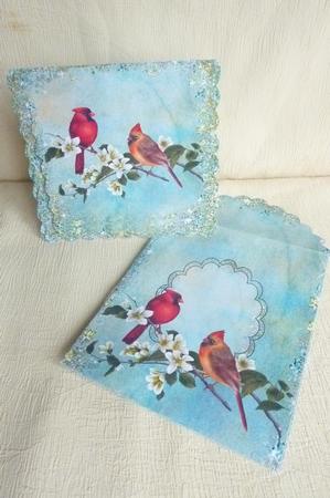 Christmas Birds Tent Kit by Rosina Walker