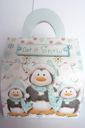Single-sheet Trinket Bag - Polar Pals by Rosina Walker