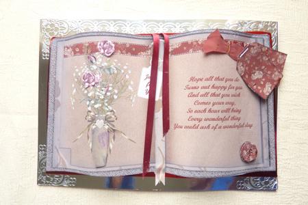 A Vase of Roses for You Book Sheet by Rosina Walker