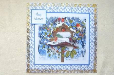 Robins in the Snow by Rosina Walker