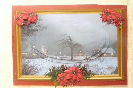 Christmas Winter Scene Pyramid Topper by Rosina Walker