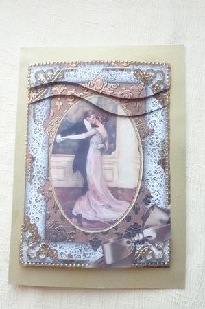 Strictly Dancing Couple 7x5in Swirvey Top and Bottom Stacker by Rosina Walker