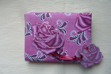 Cerise Rose Swirls A4 Backing Paper by Rosina Walker