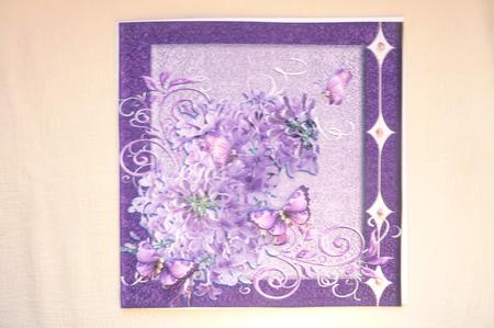 Butterflies Amongst the Lilacs by Rosina Walker