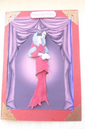 Red Lady Centre Stage by Rosina Walker