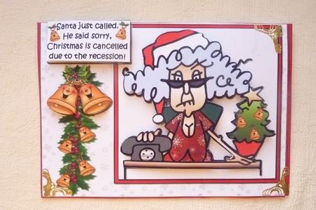 Stella Just Called Santa Quick Card by Rosina Walker