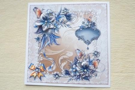 Bleu Silver Damast Beauty by Rosina Walker