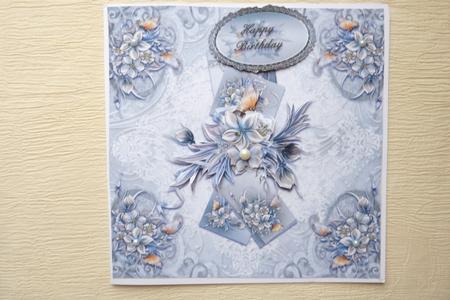 Happy Birthday Quick Card in Blue by Rosina Walker