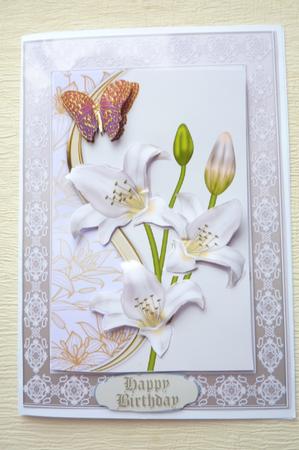 Butterflies and Lillies by Rosina Walker