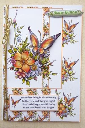 Floral Butterfly Wishes by Rosina Walker