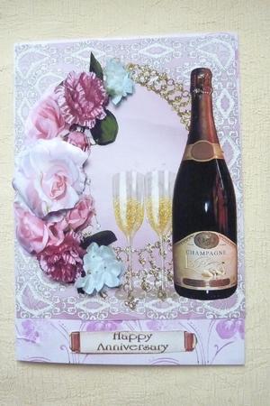 Wedding or Anniversary Card by Rosina Walker