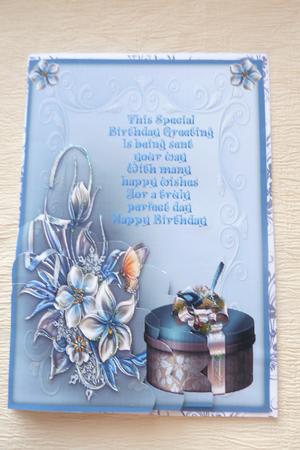 Floral Birthday Corner Stacker with Verse by Rosina Walker